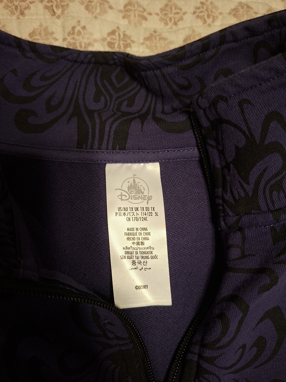 Disney Haunted Mansion Quarter-Zip Turtleneck Sweater - Picture 2 of 4